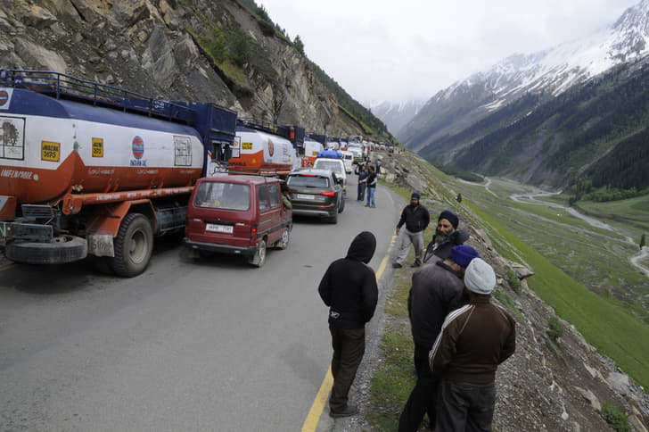 We don't mind traffic when the view is fantastic.